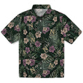 Navy Midshipmen Hawaiian Shirt - Hibiscus Leaves Pattern | Hula Hawaiian Shirts