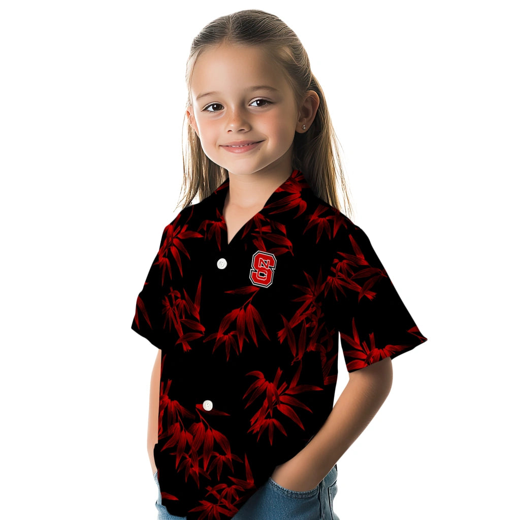 NC State Wolfpack Hawaiian Shirt - Bamboo Branches | Hula Hawaiian Shirts