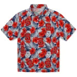 NC State Wolfpack Hawaiian Shirt - Hibiscus Fiesta | Hula Hawaiian Shirts
