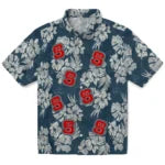 NC State Wolfpack Hawaiian Shirt - Hibiscus Flowers | Hula Hawaiian Shirts