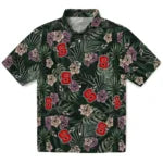 NC State Wolfpack Hawaiian Shirt - Hibiscus Leaves Pattern | Hula Hawaiian Shirts