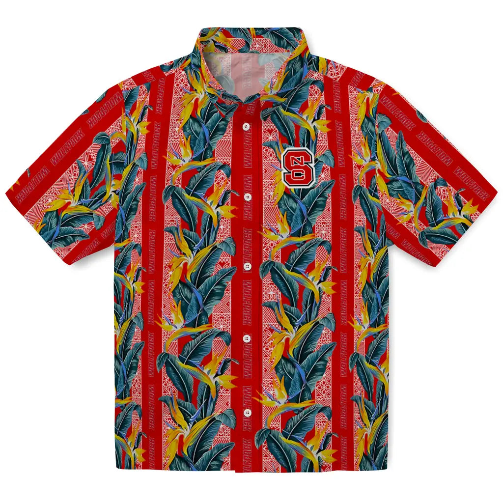 NC State Wolfpack Hawaiian Shirt - Paradise Vines | Hula Hawaiian Shirts