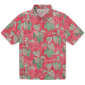 Nebraska Cornhuskers Hawaiian Shirt - Anthurium Overlay | Hula Hawaiian Shirts