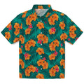 Nebraska Cornhuskers Hawaiian Shirt - Hibiscus and Palm Leaves | Hula Hawaiian Shirts