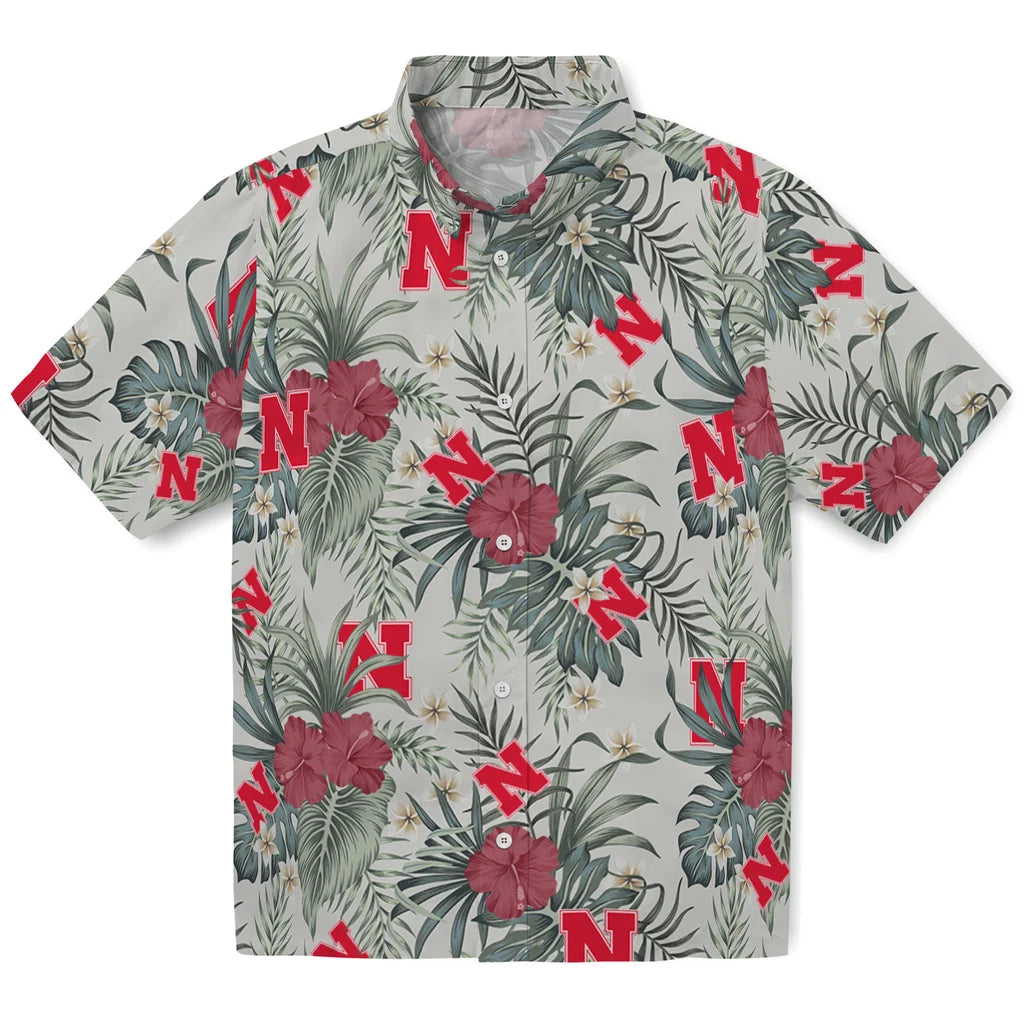 Nebraska Cornhuskers Hawaiian Shirt - Hibiscus Designs | Hula Hawaiian Shirts