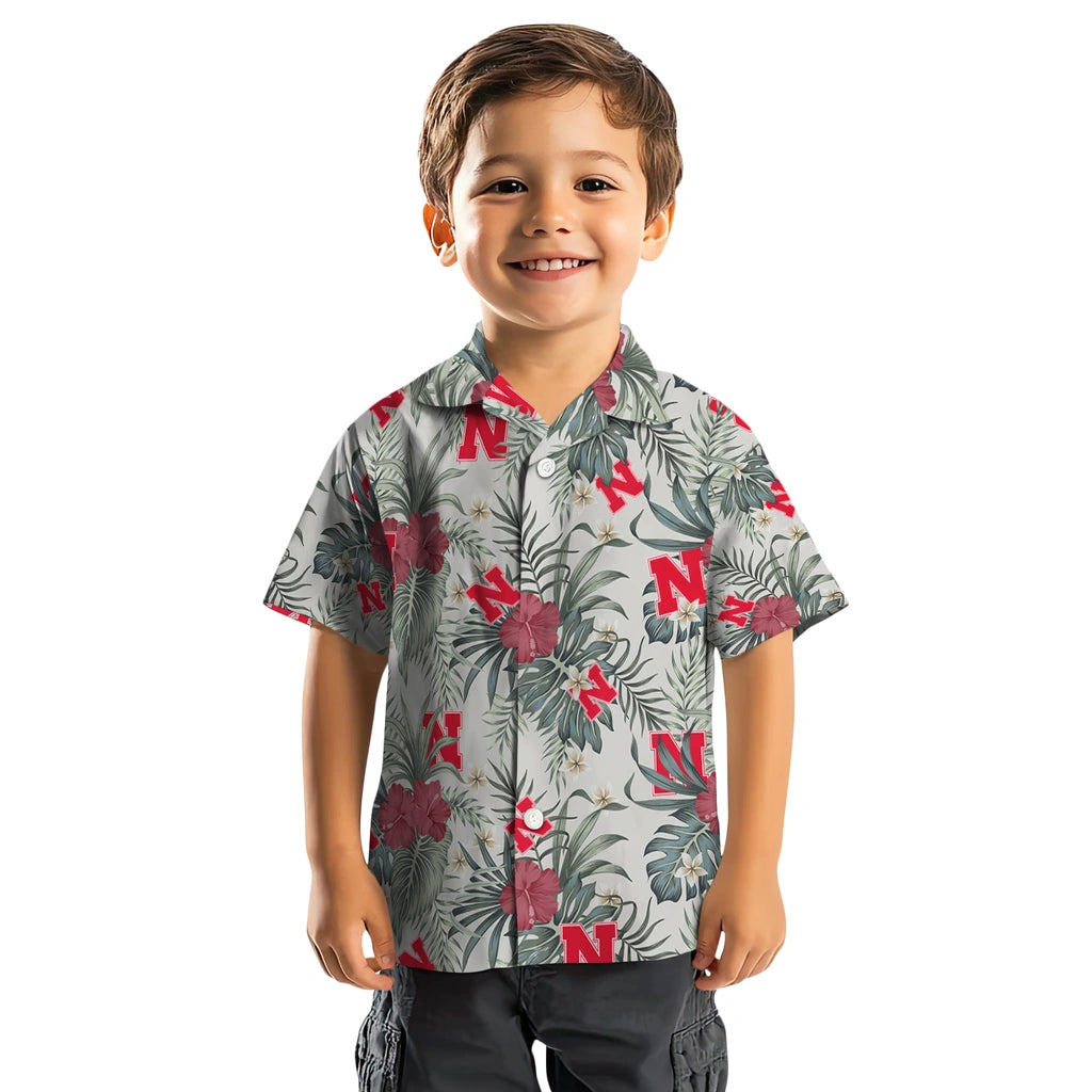 Nebraska Cornhuskers Hawaiian Shirt - Hibiscus Designs | Hula Hawaiian Shirts