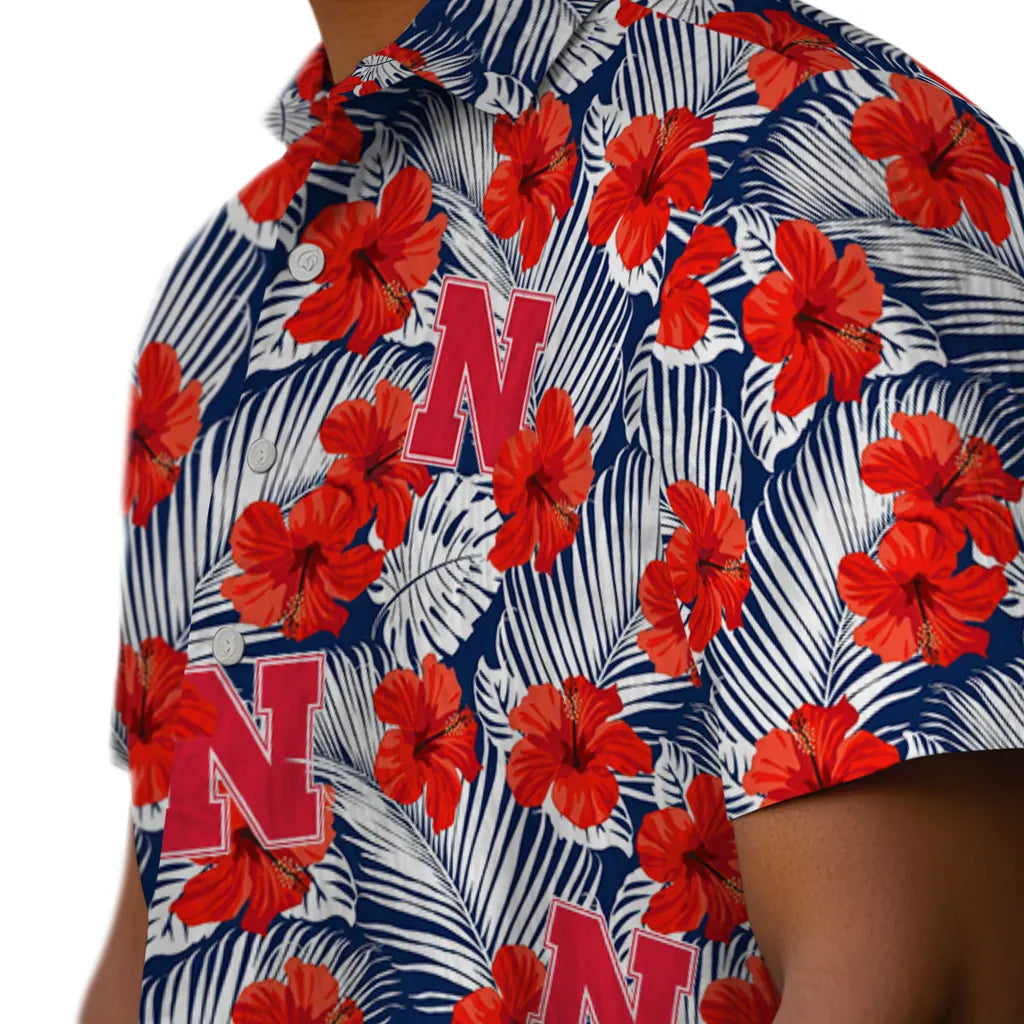 Nebraska Cornhuskers Hawaiian Shirt - Hibiscus Fiesta | Hula Hawaiian Shirts