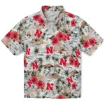 Nebraska Cornhuskers Hawaiian Shirt - Hibiscus Seaside | Hula Hawaiian Shirts