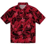 Nebraska Cornhuskers Hawaiian Shirt - Monstera Layer | Hula Hawaiian Shirts