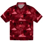 Nebraska Cornhuskers Hawaiian Shirt - Palm And Clouds | Hula Hawaiian Shirts