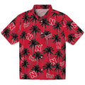 Nebraska Cornhuskers Hawaiian Shirt - Palm Tree Motif | Hula Hawaiian Shirts