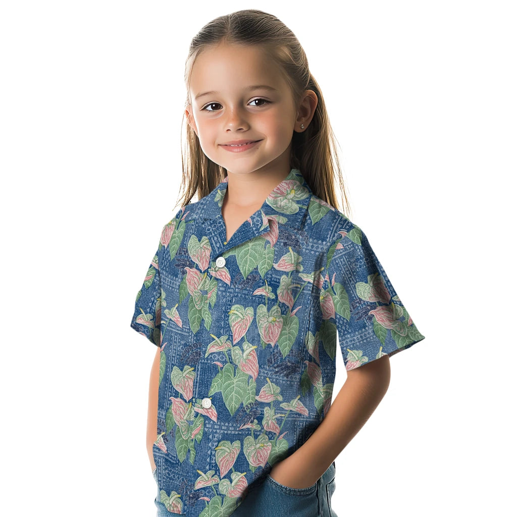 Nevada Wolf Pack Hawaiian Shirt - Anthurium Overlay | Hula Hawaiian Shirts