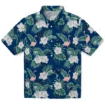 Nevada Wolf Pack Hawaiian Shirt - Flamingo and Hibiscus | Hula Hawaiian Shirts