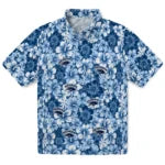 Nevada Wolf Pack Hawaiian Shirt - Hibiscus Blooms | Hula Hawaiian Shirts