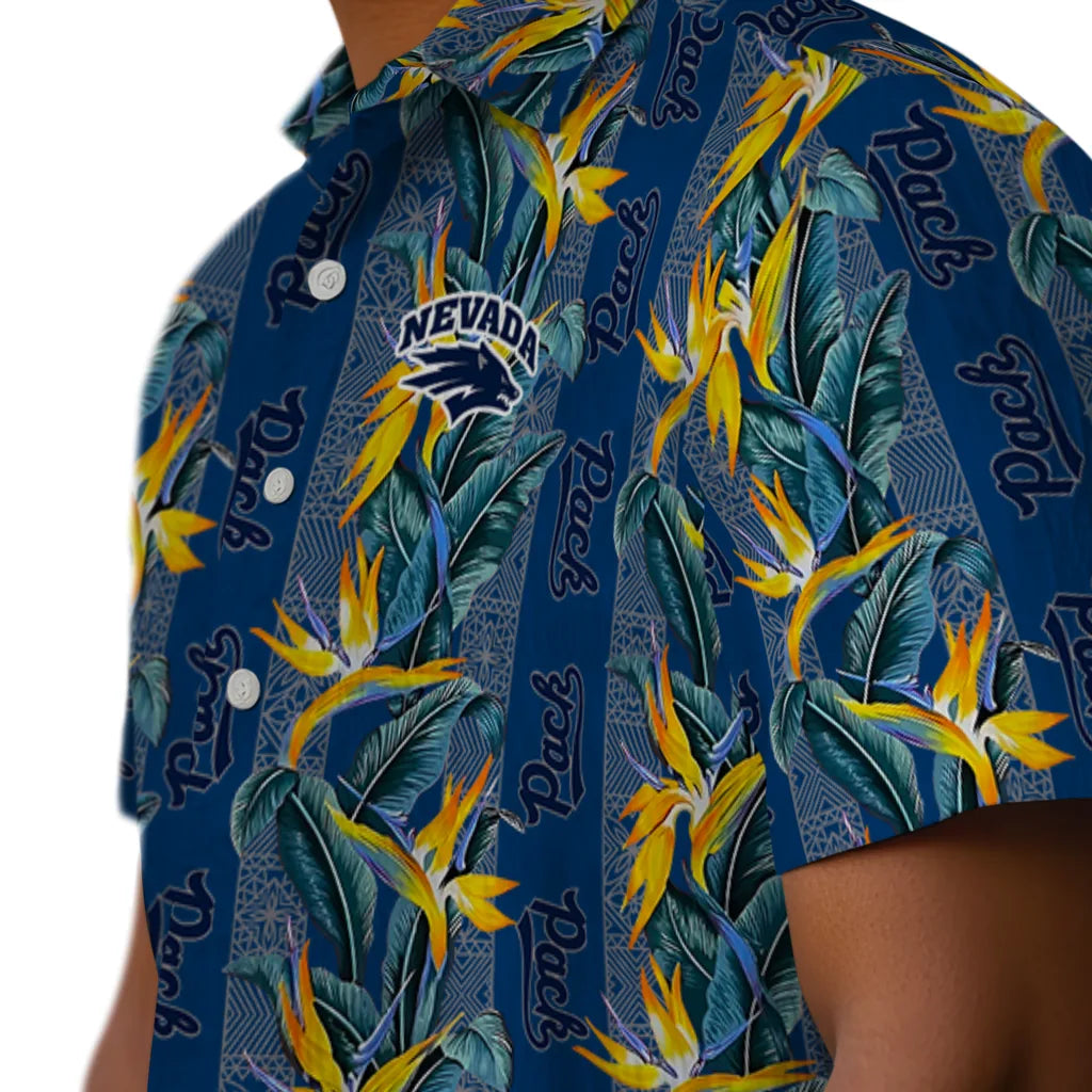 Nevada Wolf Pack Hawaiian Shirt - Paradise Vines | Hula Hawaiian Shirts