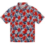 New England Patriots Hawaiian Shirt - Hibiscus Fiesta | Hula Hawaiian Shirts