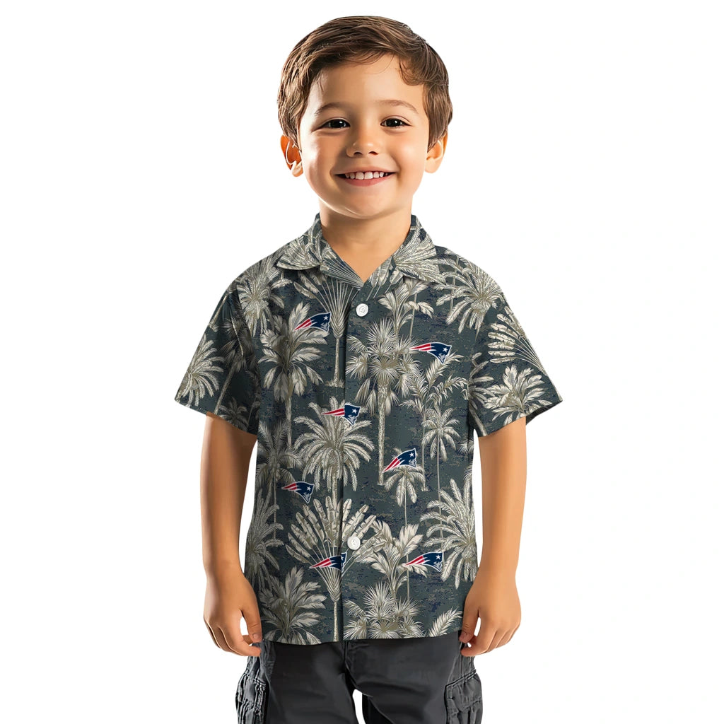 New England Patriots Hawaiian Shirt - Vintage Palm Tree | Hula Hawaiian Shirts