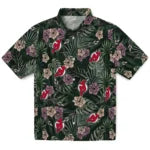 New Jersey Devils Hawaiian Shirt - Hibiscus Leaves Pattern | Hula Hawaiian Shirts