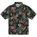 New Jersey Devils Hawaiian Shirt - Hibiscus Leaves Pattern | Hula Hawaiian Shirts