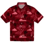 New Jersey Devils Hawaiian Shirt - Palm And Clouds | Hula Hawaiian Shirts