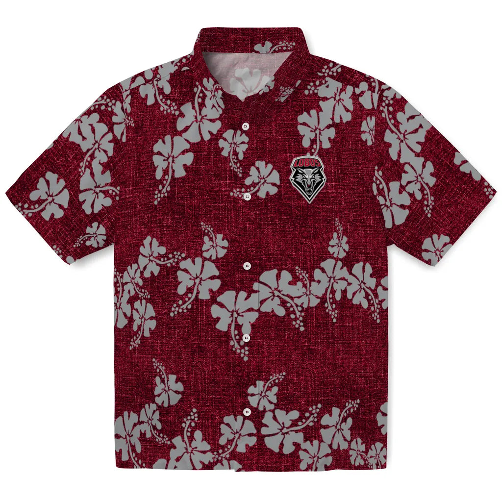 New Mexico Lobos Hawaiian Shirt - 50th State Flower | Hula Hawaiian Shirts