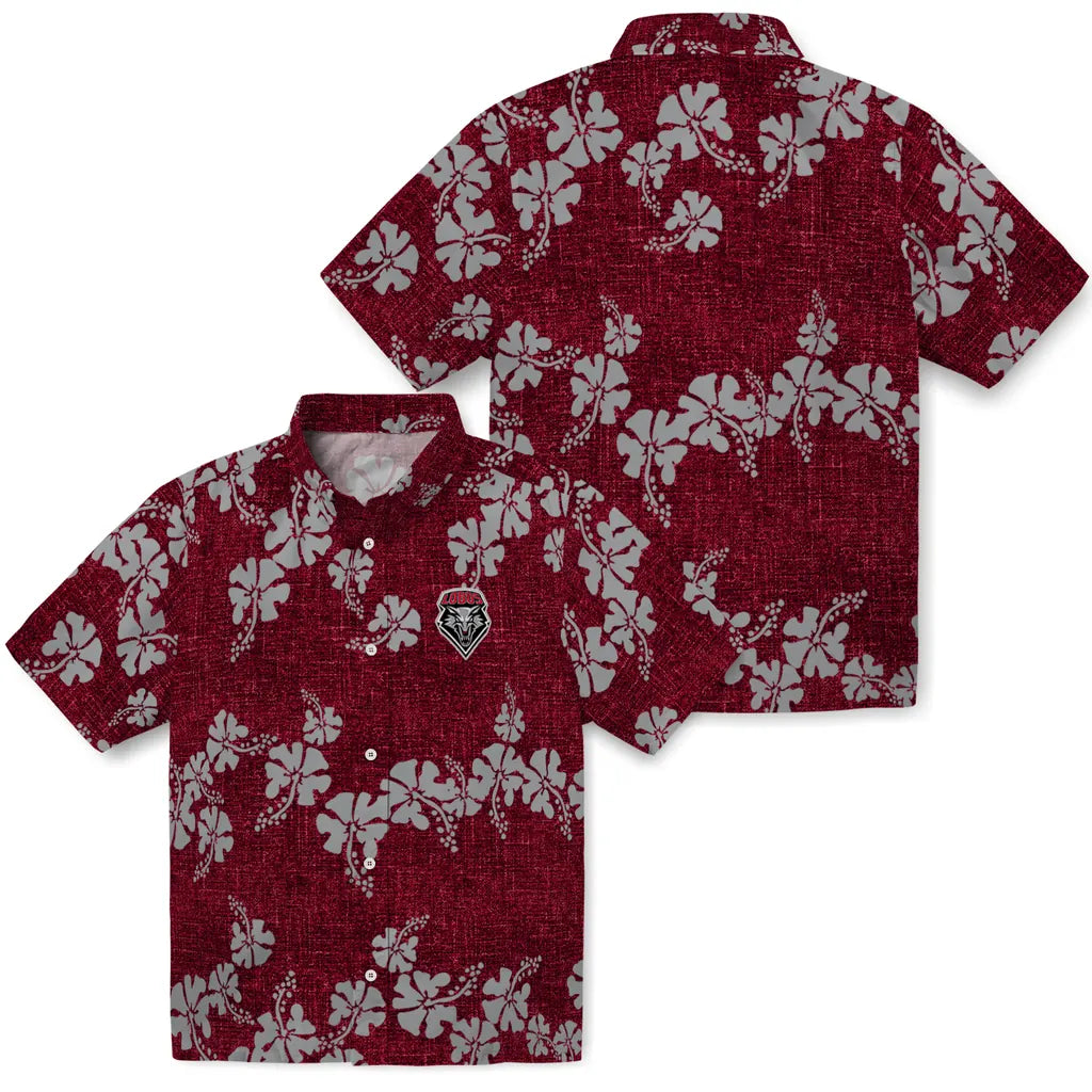 New Mexico Lobos Hawaiian Shirt - 50th State Flower | Hula Hawaiian Shirts