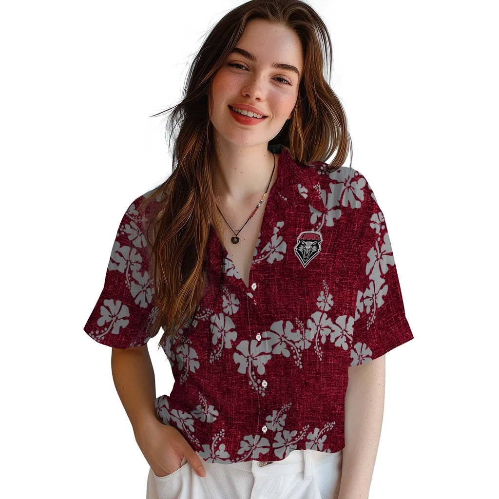 New Mexico Lobos Hawaiian Shirt - 50th State Flower | Hula Hawaiian Shirts
