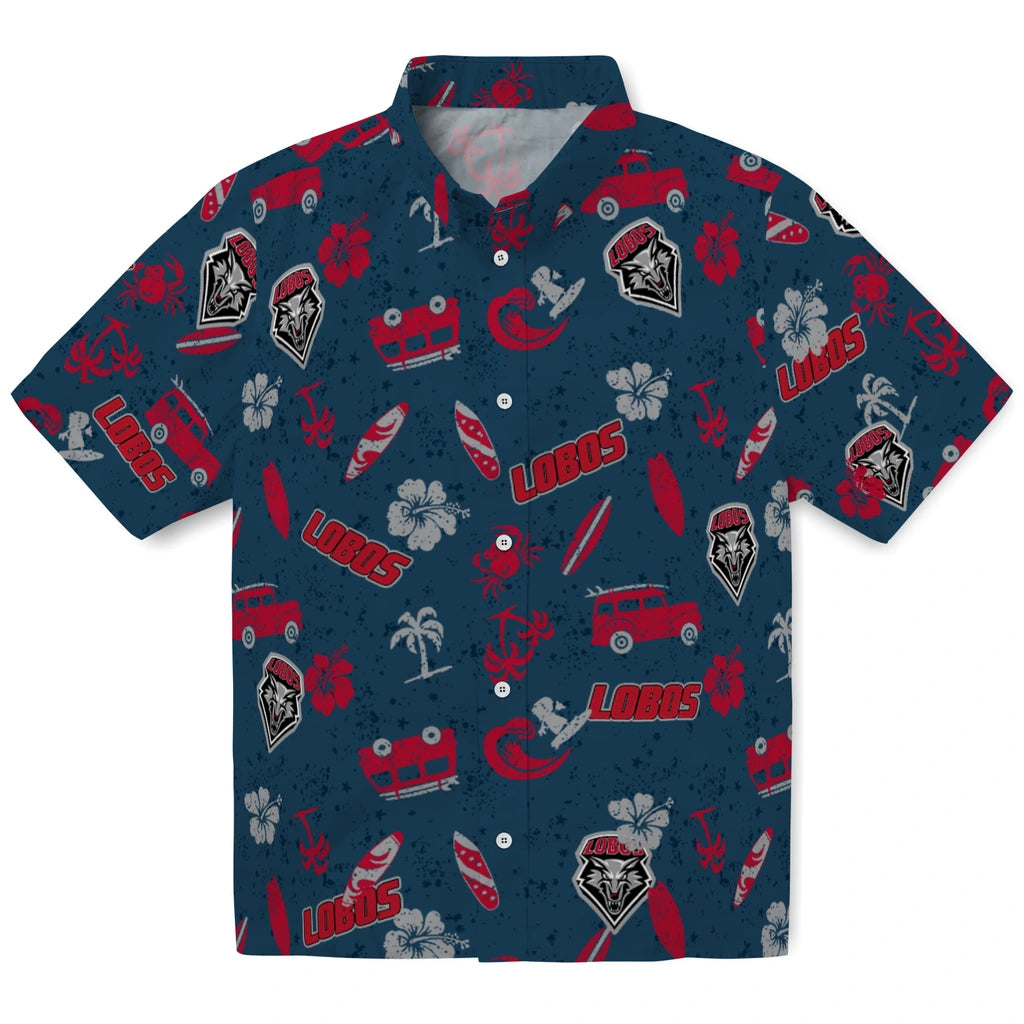 New Mexico Lobos Hawaiian Shirt - Beach Vibe | Hula Hawaiian Shirts