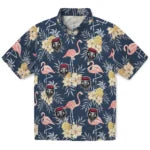 New Mexico Lobos Hawaiian Shirt - Flamingo Hibiscus | Hula Hawaiian Shirts