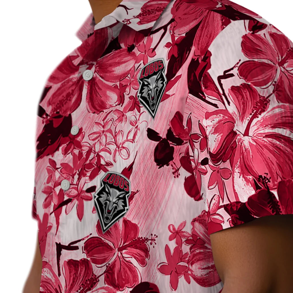 New Mexico Lobos Hawaiian Shirt - Hibiscus Arrangement | Hula Hawaiian Shirts