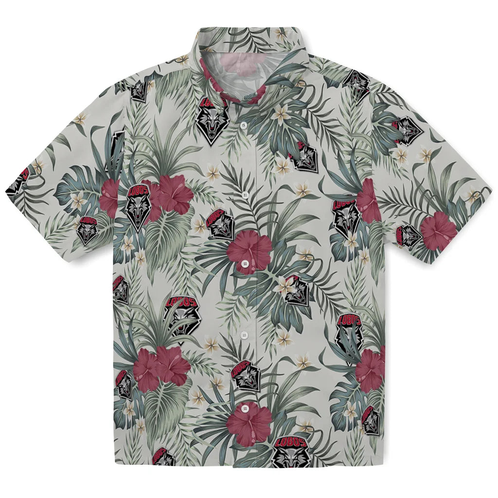 New Mexico Lobos Hawaiian Shirt - Hibiscus Designs | Hula Hawaiian Shirts
