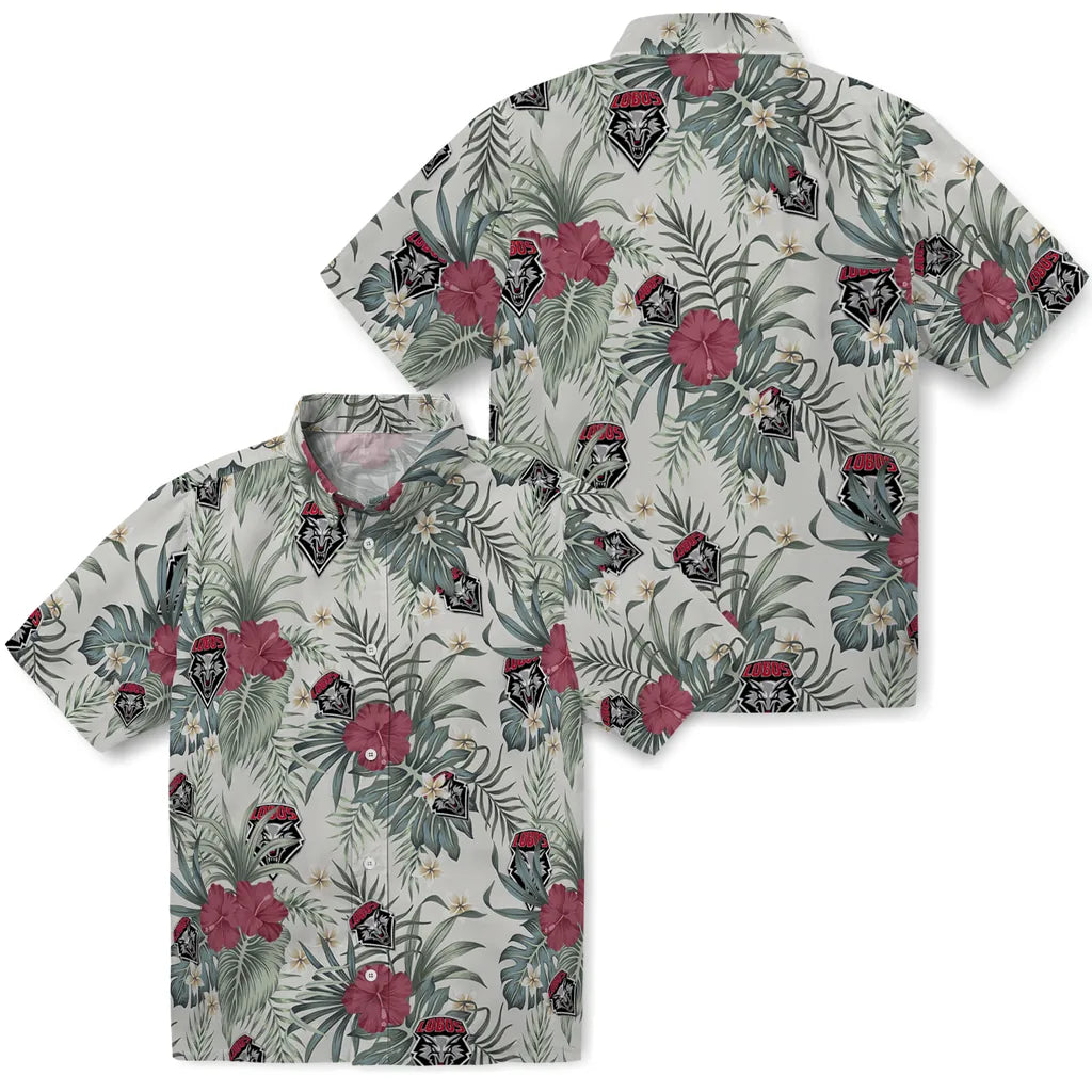 New Mexico Lobos Hawaiian Shirt - Hibiscus Designs | Hula Hawaiian Shirts