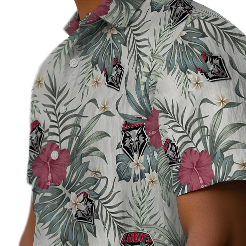 New Mexico Lobos Hawaiian Shirt - Hibiscus Designs | Hula Hawaiian Shirts