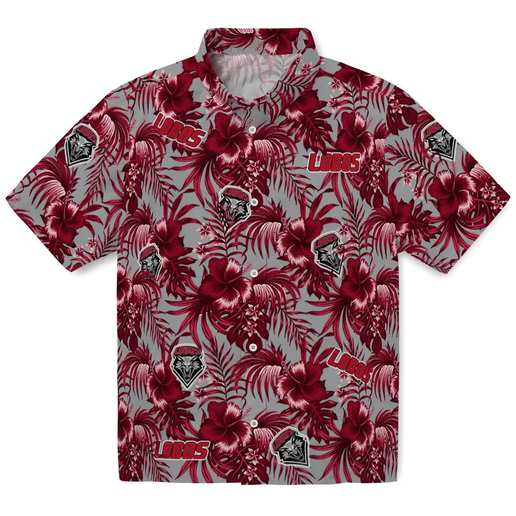 New Mexico Lobos Hawaiian Shirt - Hibiscus Exotic | Hula Hawaiian Shirts
