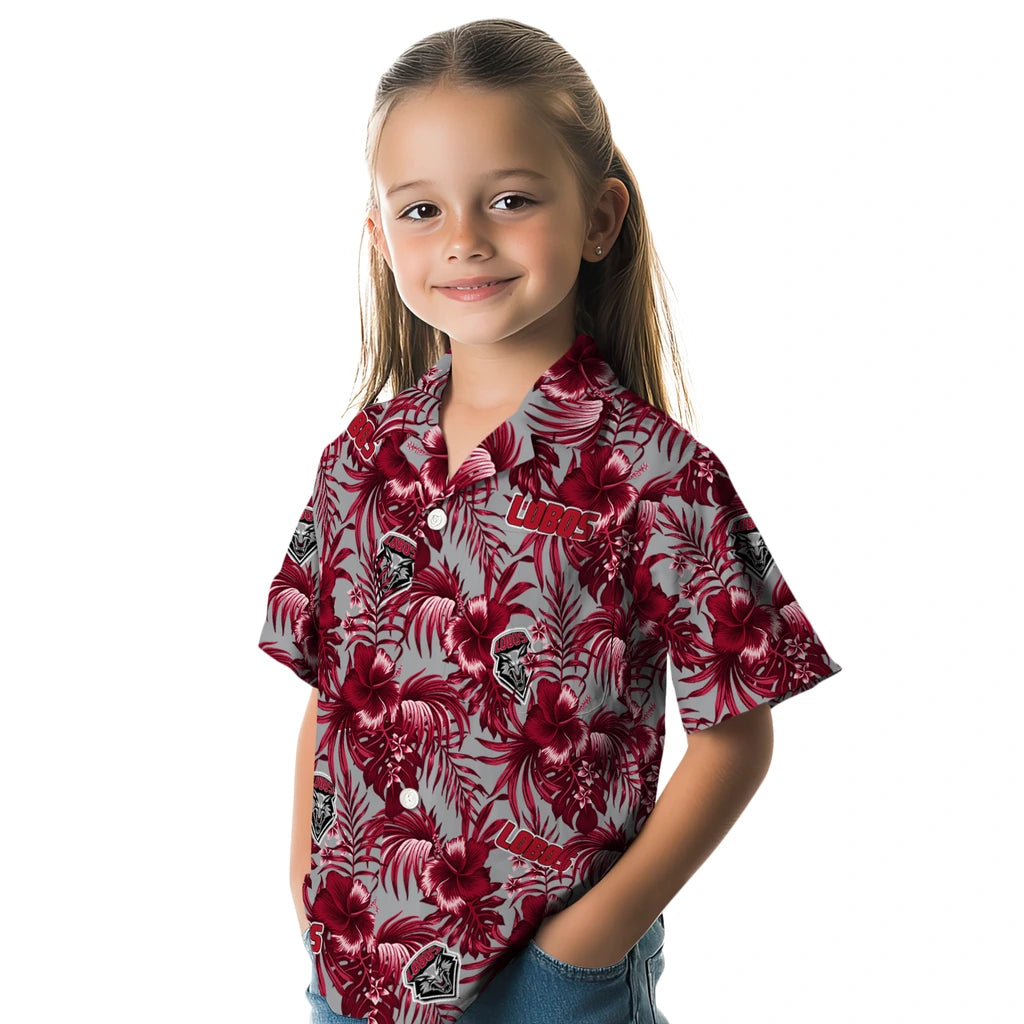 New Mexico Lobos Hawaiian Shirt - Hibiscus Exotic | Hula Hawaiian Shirts