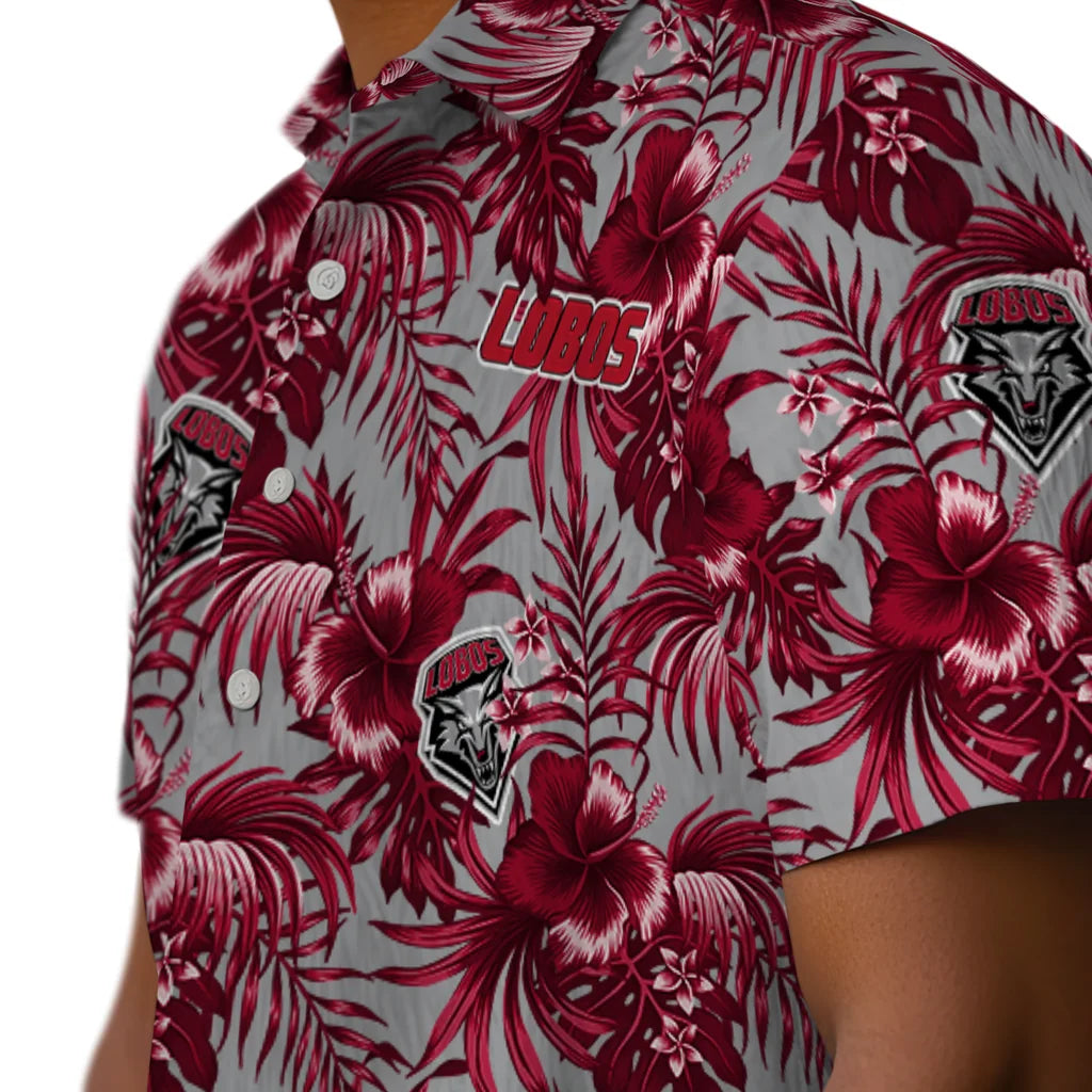 New Mexico Lobos Hawaiian Shirt - Hibiscus Exotic | Hula Hawaiian Shirts