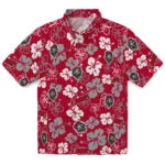 New Mexico Lobos Hawaiian Shirt - Hibiscus Flower Design | Hula Hawaiian Shirts