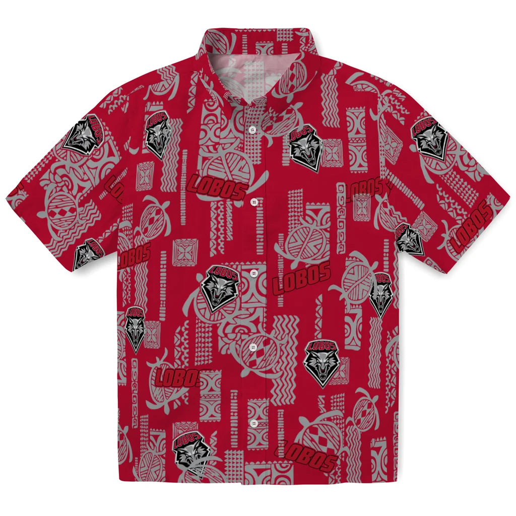New Mexico Lobos Hawaiian Shirt - Turtle Lines | Hula Hawaiian Shirts