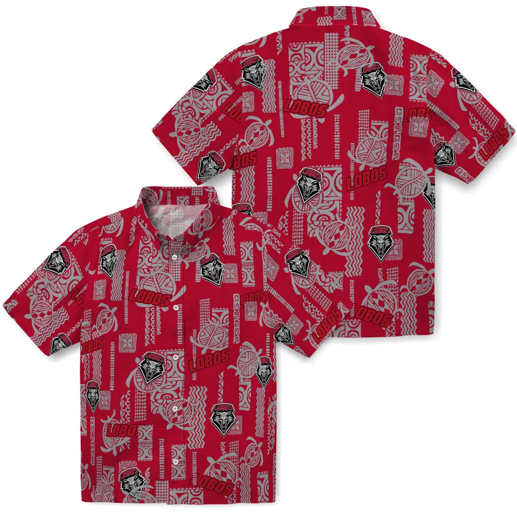 New Mexico Lobos Hawaiian Shirt - Turtle Lines | Hula Hawaiian Shirts