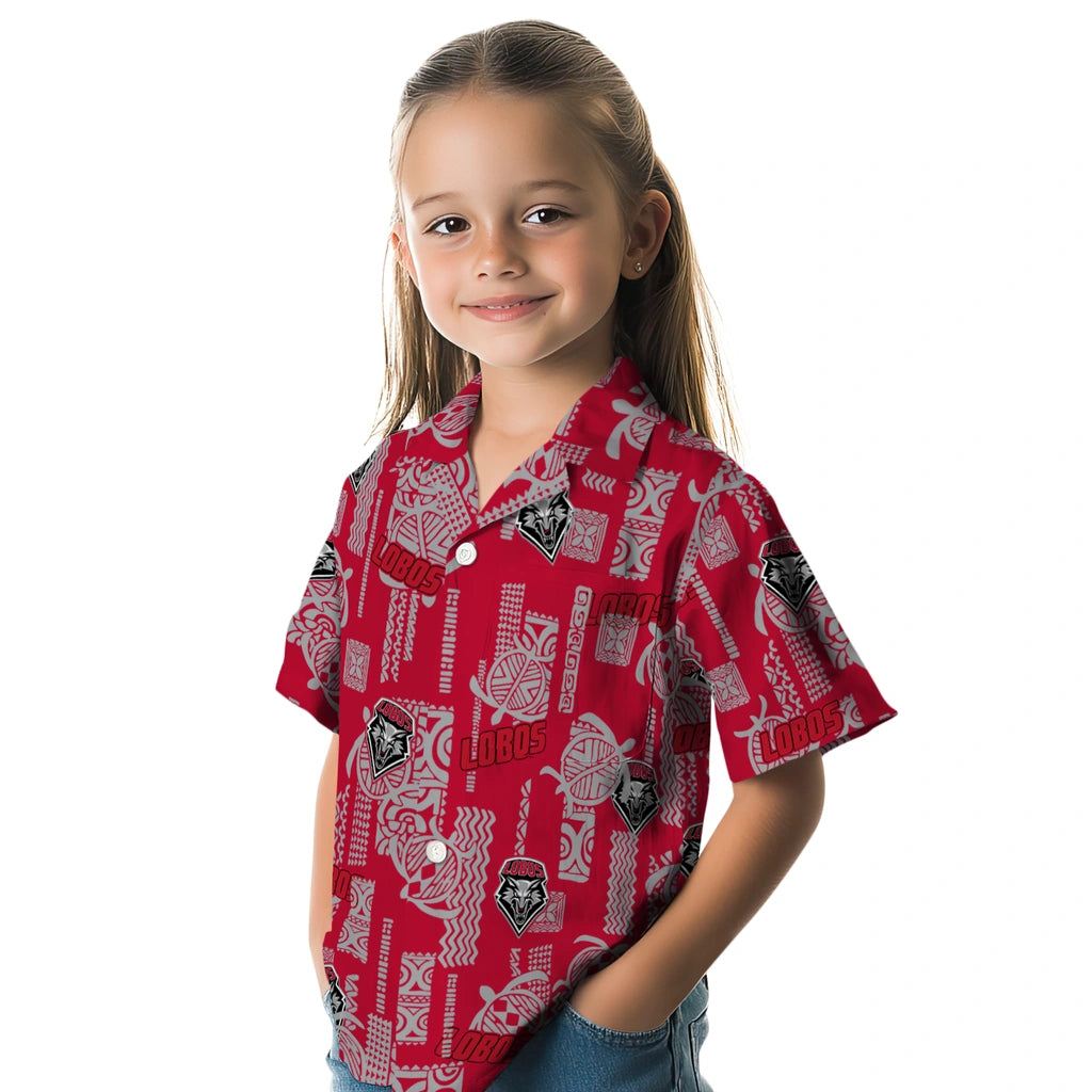 New Mexico Lobos Hawaiian Shirt - Turtle Lines | Hula Hawaiian Shirts