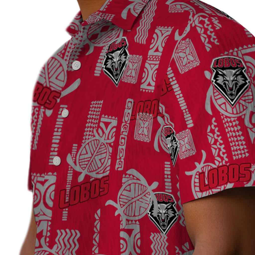 New Mexico Lobos Hawaiian Shirt - Turtle Lines | Hula Hawaiian Shirts