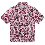 New Mexico State Aggies Hawaiian Shirt - Hibiscus Motif | Hula Hawaiian Shirts