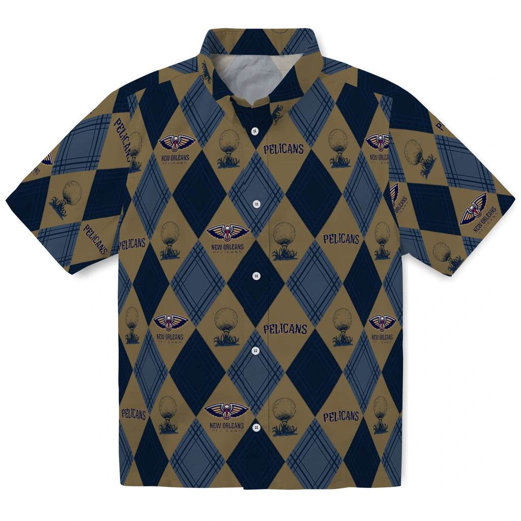 New Orleans Pelicans Hawaiian Shirt - Golfing Plaid | Hula Hawaiian Shirts