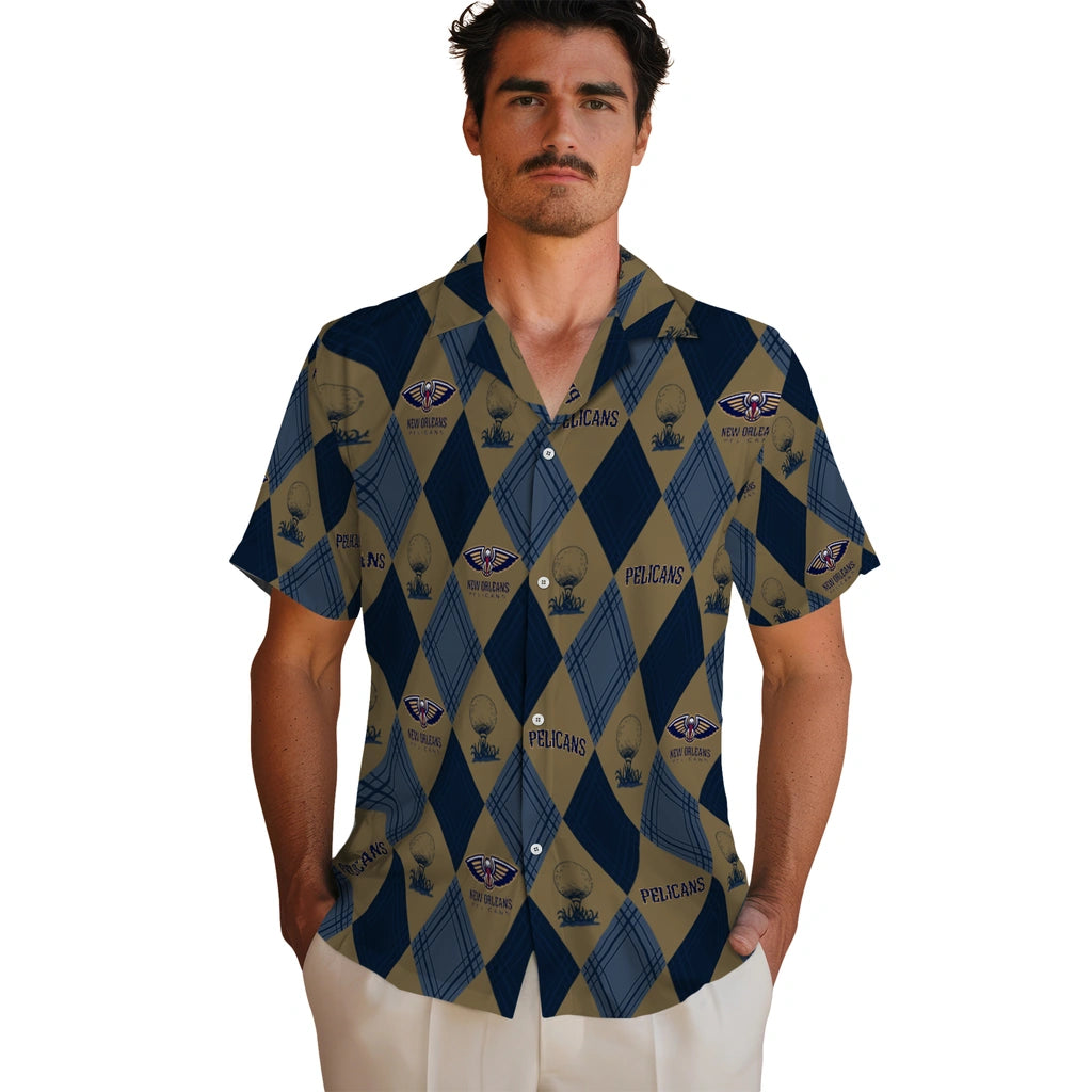 New Orleans Pelicans Hawaiian Shirt - Golfing Plaid | Hula Hawaiian Shirts