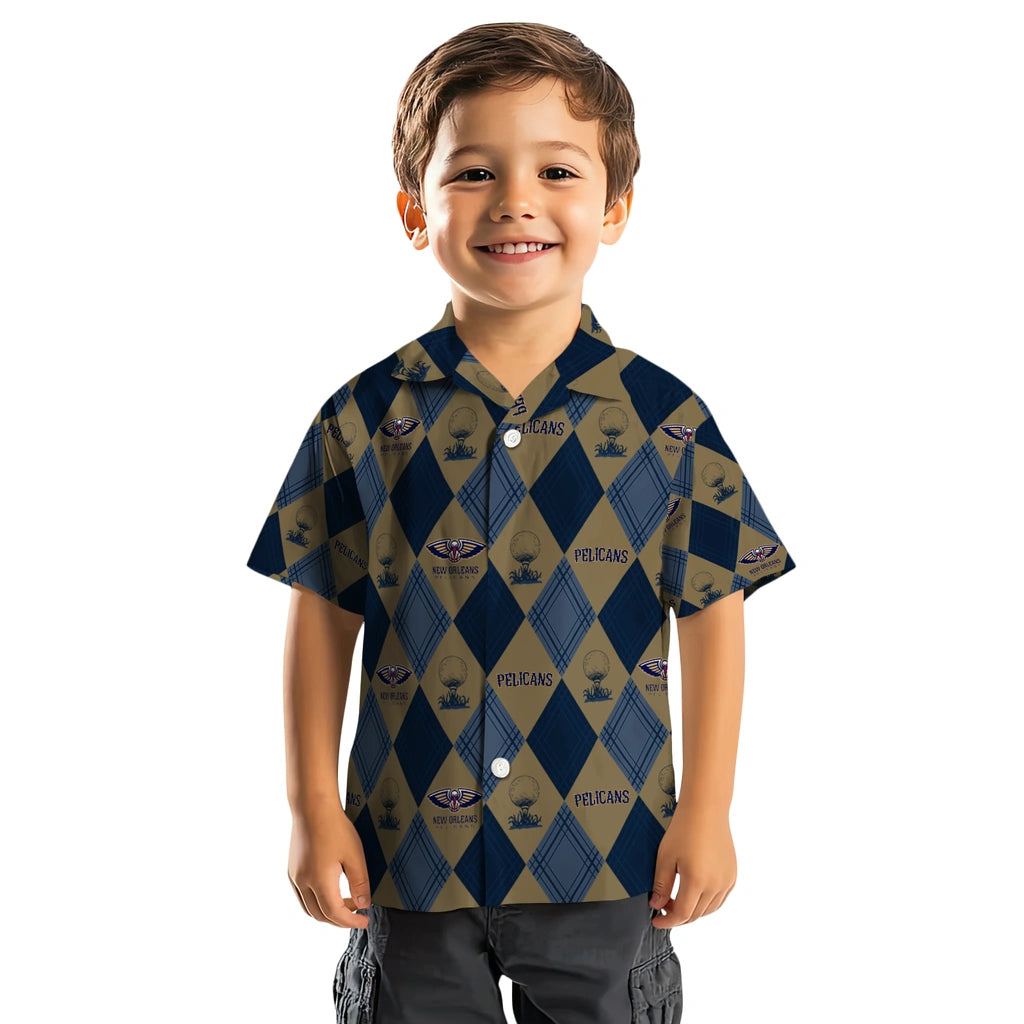 New Orleans Pelicans Hawaiian Shirt - Golfing Plaid | Hula Hawaiian Shirts