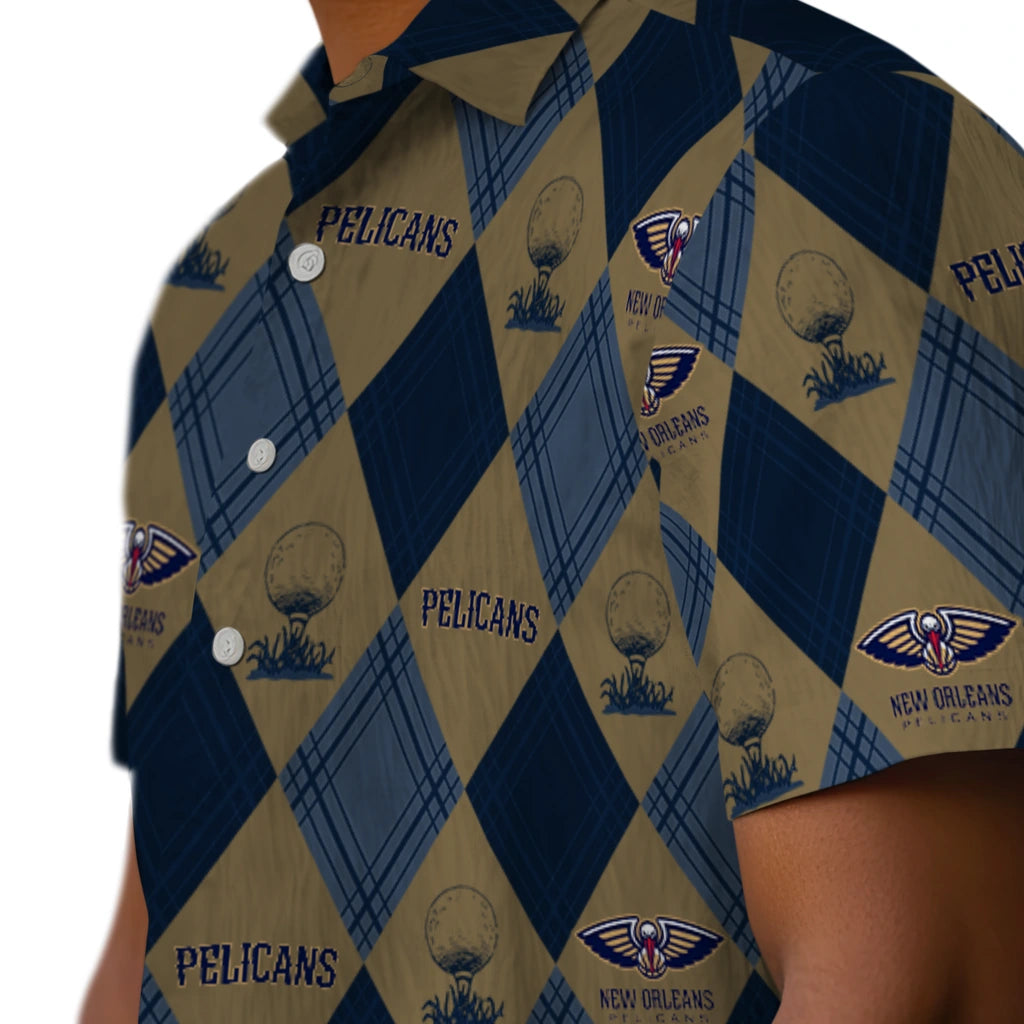 New Orleans Pelicans Hawaiian Shirt - Golfing Plaid | Hula Hawaiian Shirts