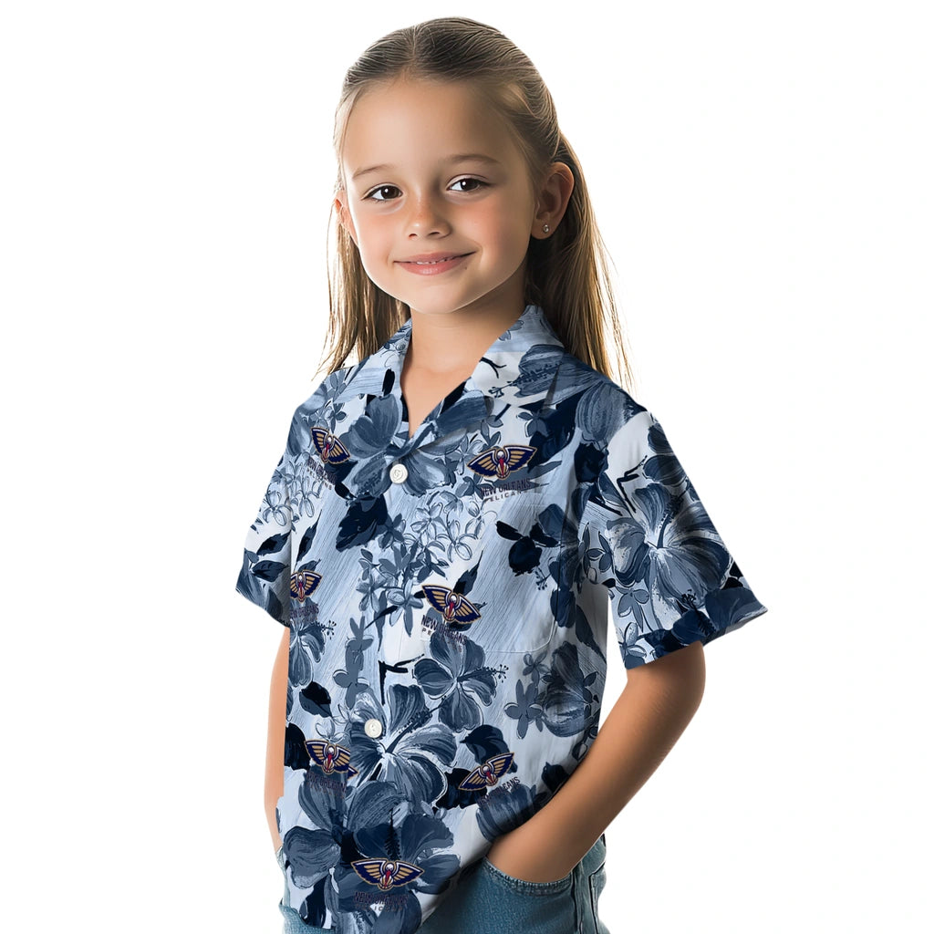 New Orleans Pelicans Hawaiian Shirt - Hibiscus Arrangement | Hula Hawaiian Shirts