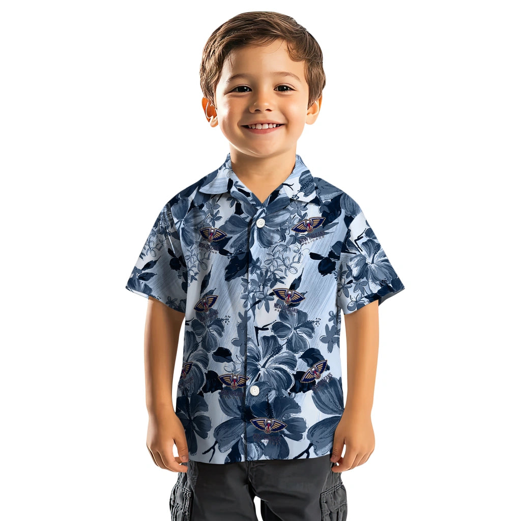 New Orleans Pelicans Hawaiian Shirt - Hibiscus Arrangement | Hula Hawaiian Shirts
