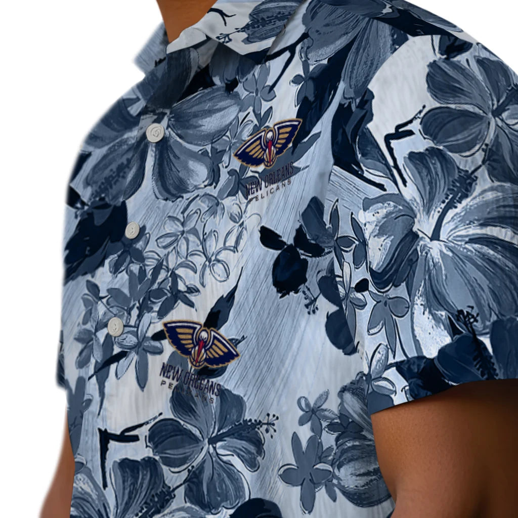 New Orleans Pelicans Hawaiian Shirt - Hibiscus Arrangement | Hula Hawaiian Shirts