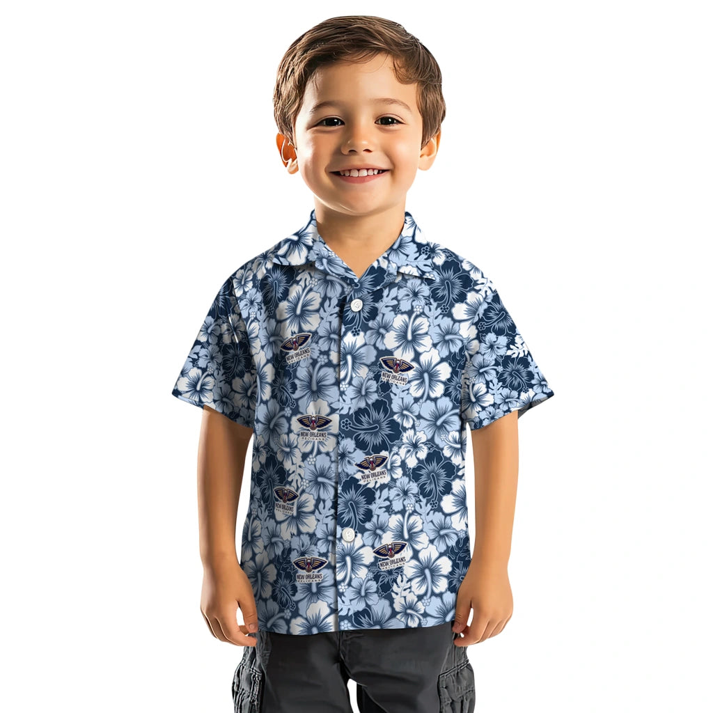New Orleans Pelicans Hawaiian Shirt - Hibiscus Blooms | Hula Hawaiian Shirts
